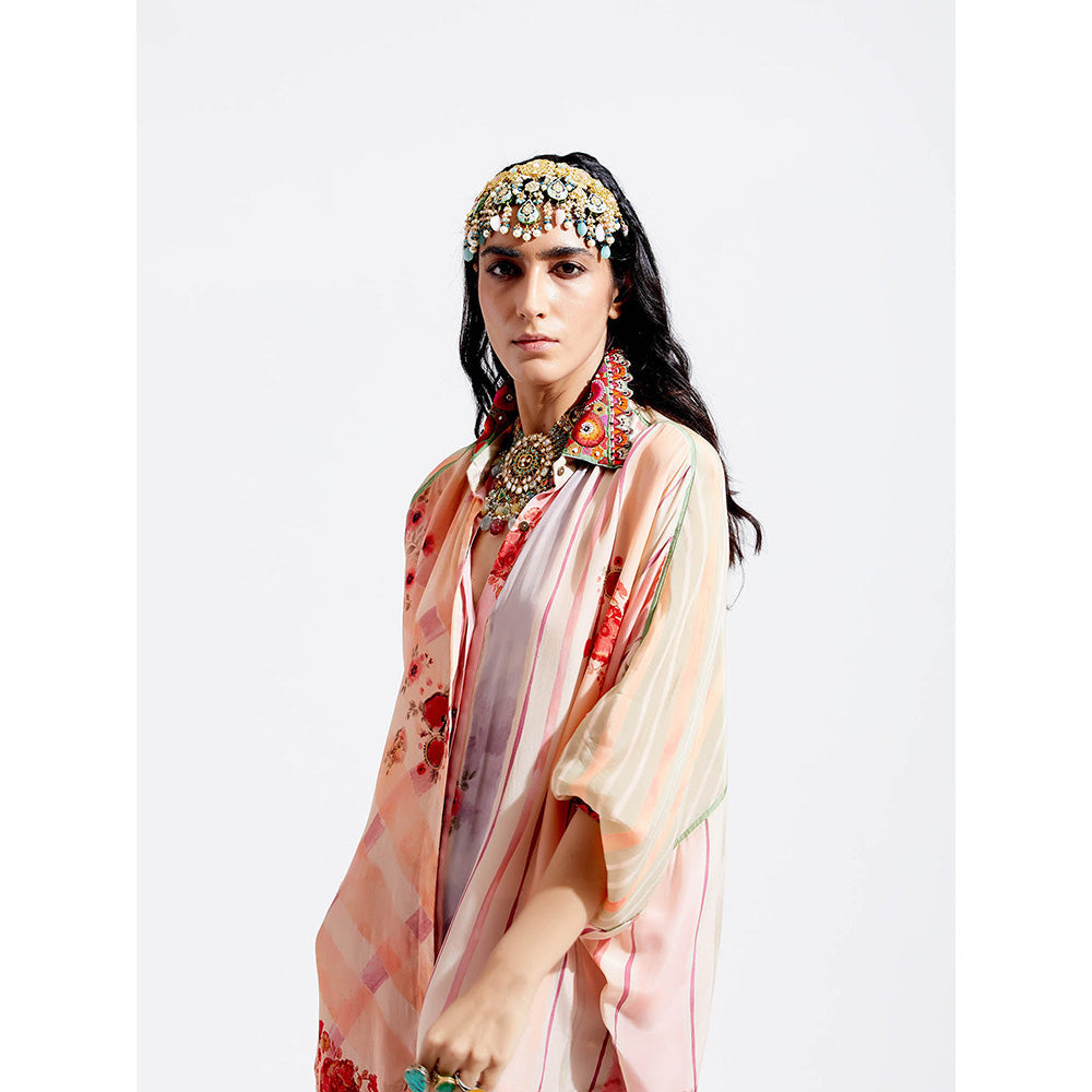 Aseem Kapoor Peach Mandala Shirt