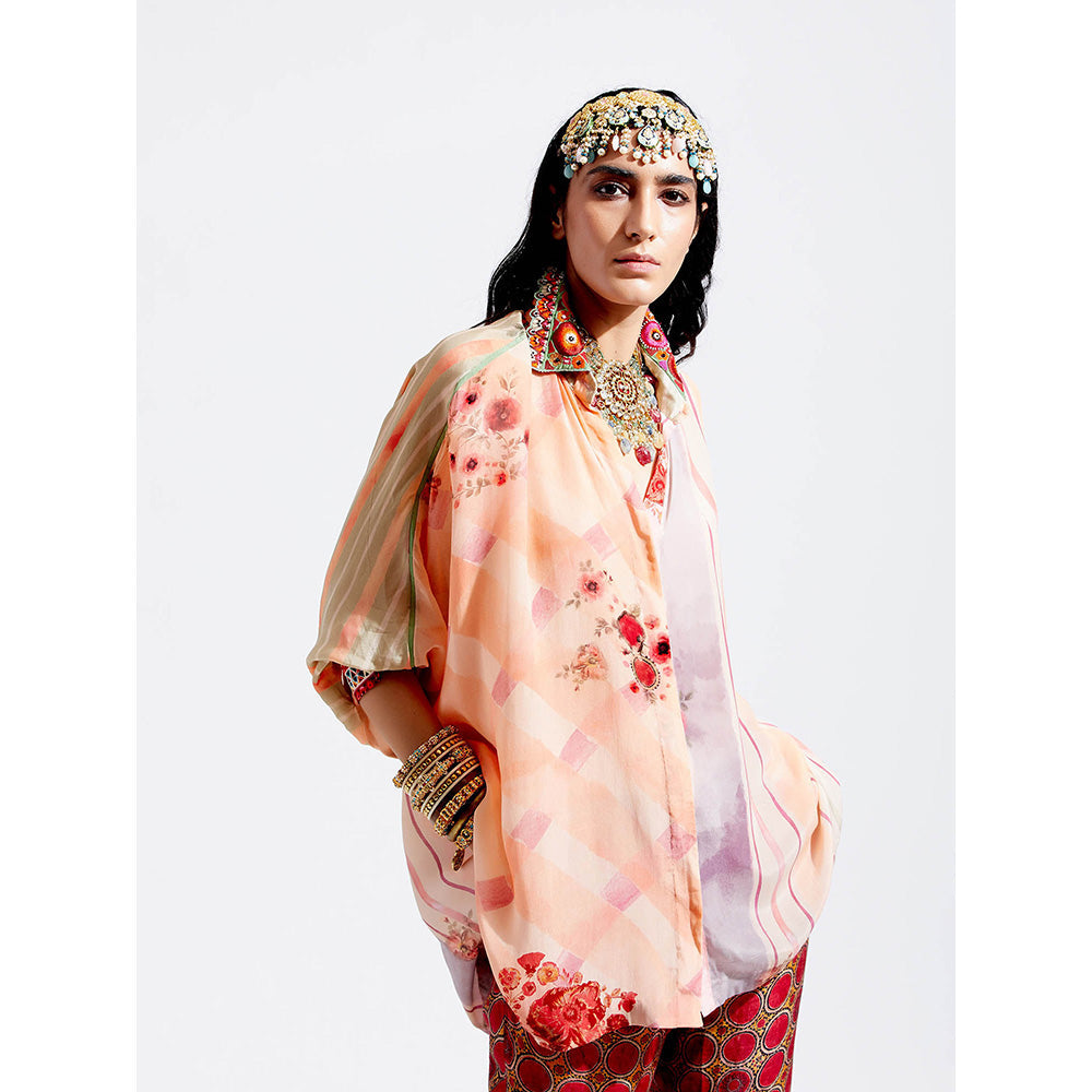 Aseem Kapoor Peach Mandala Shirt