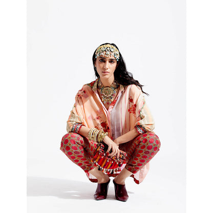 Aseem Kapoor Peach Mandala Shirt