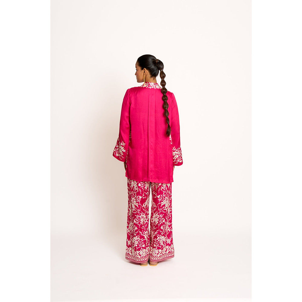 ASHTAR Rani Pink Alaya Twin Co-ord (Set of 2)
