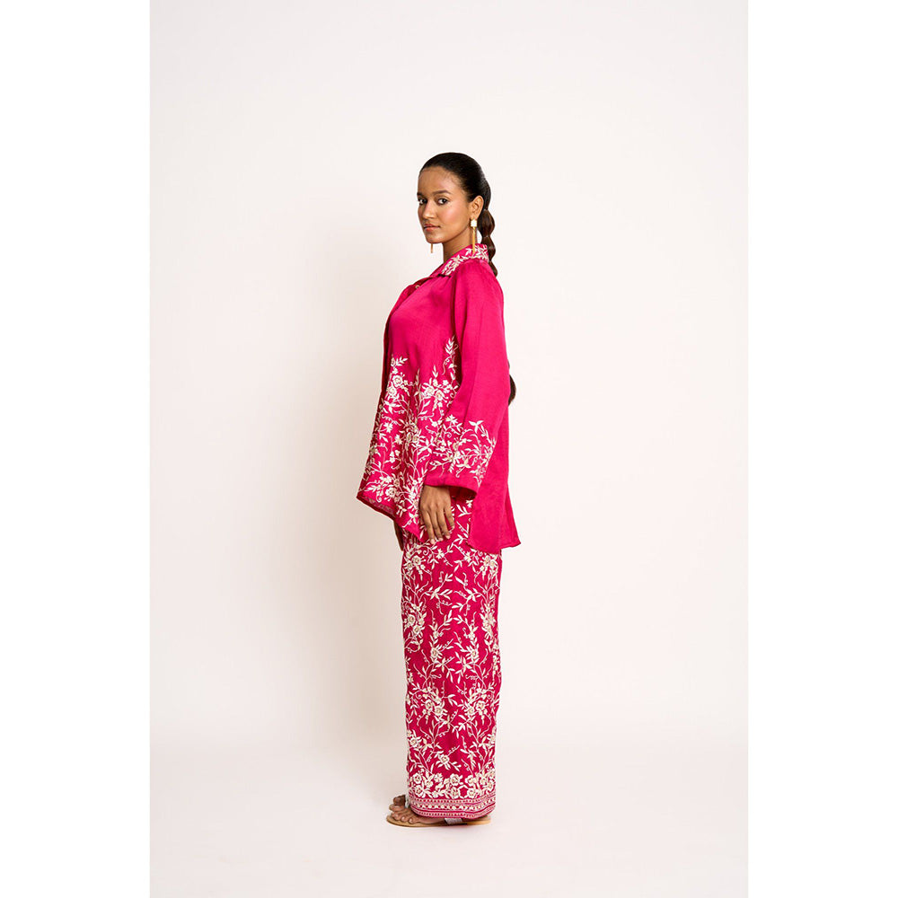 ASHTAR Rani Pink Alaya Twin Co-ord (Set of 2)