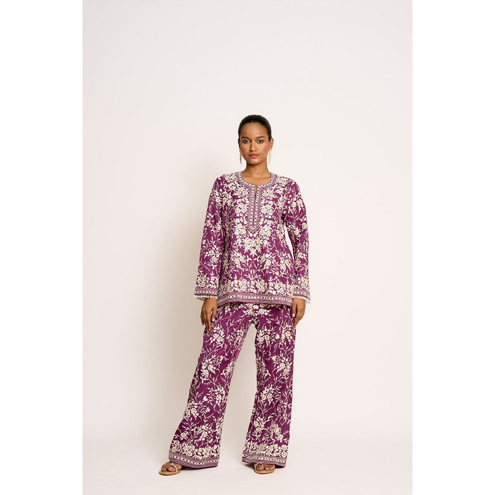 ASHTAR Purple Co-ord (Set of 2)