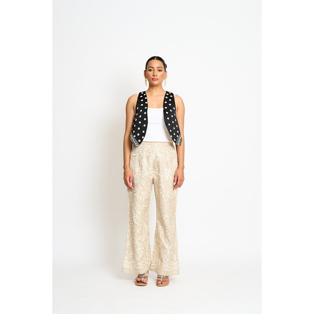 ASHTAR Beige Kalki Reversible Jacket