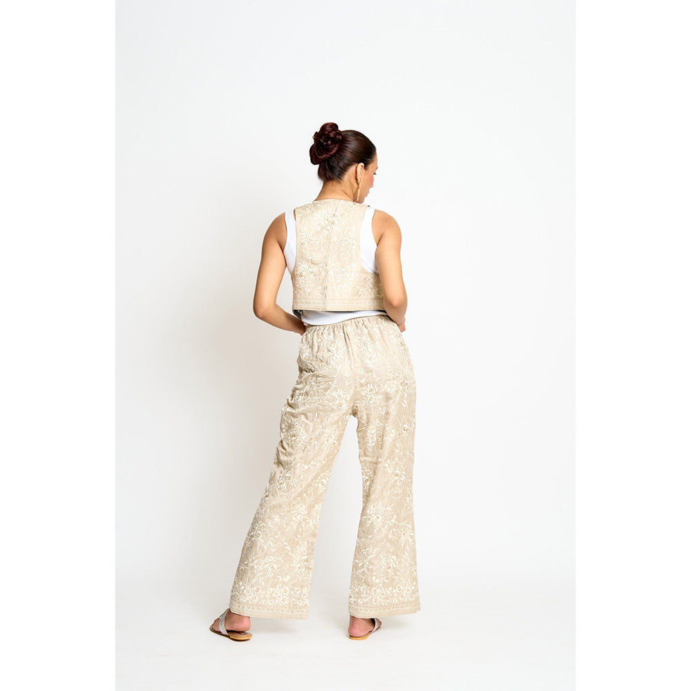 ASHTAR Beige Kalki Reversible Jacket