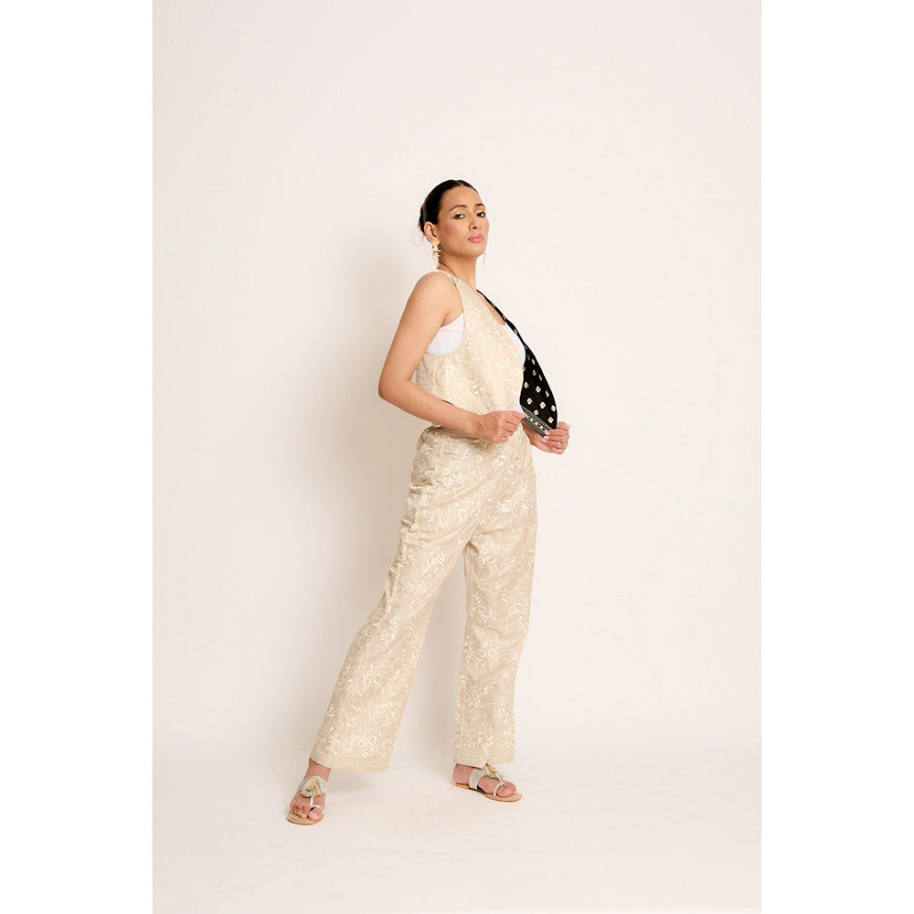 ASHTAR Beige Kalki Reversible Jacket