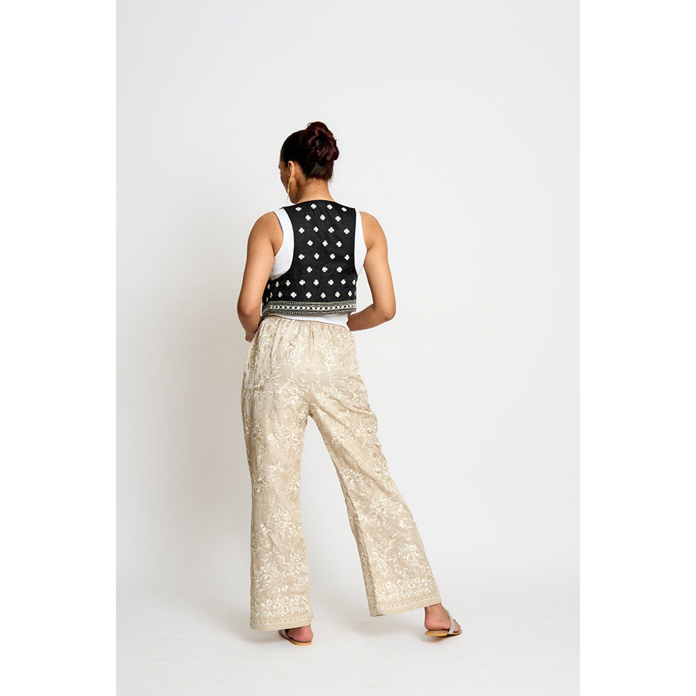 ASHTAR Beige Kalki Reversible Jacket