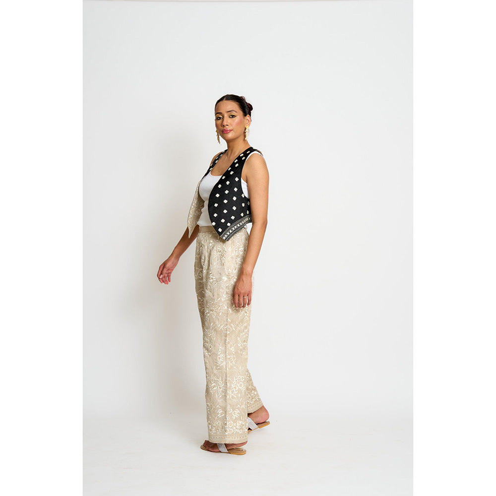 ASHTAR Beige Kalki Reversible Jacket