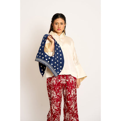ASHTAR Blue Kalki Reversible Jacket