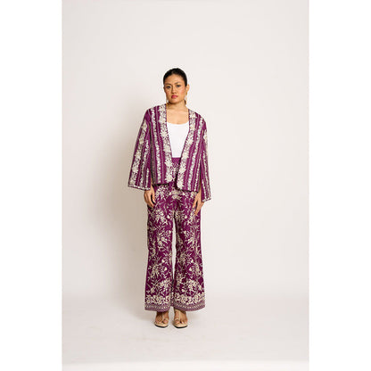 ASHTAR Purple Giro Cape