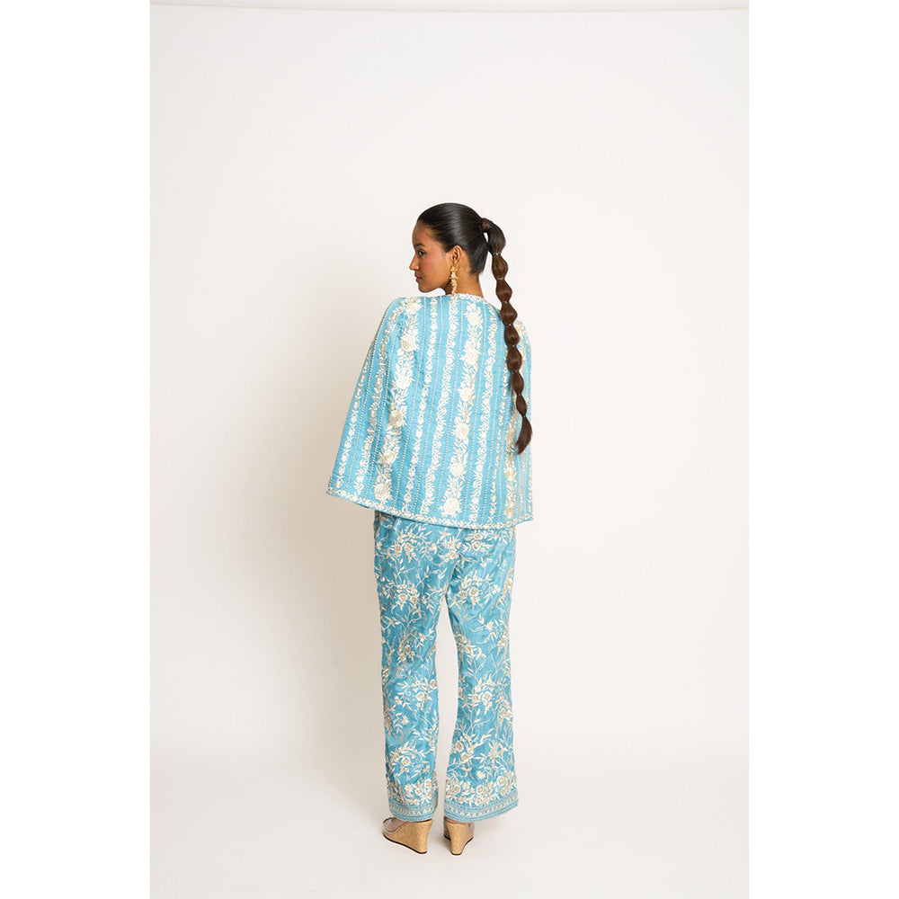 ASHTAR Blue Giro Cape