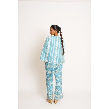 ASHTAR Blue Giro Cape