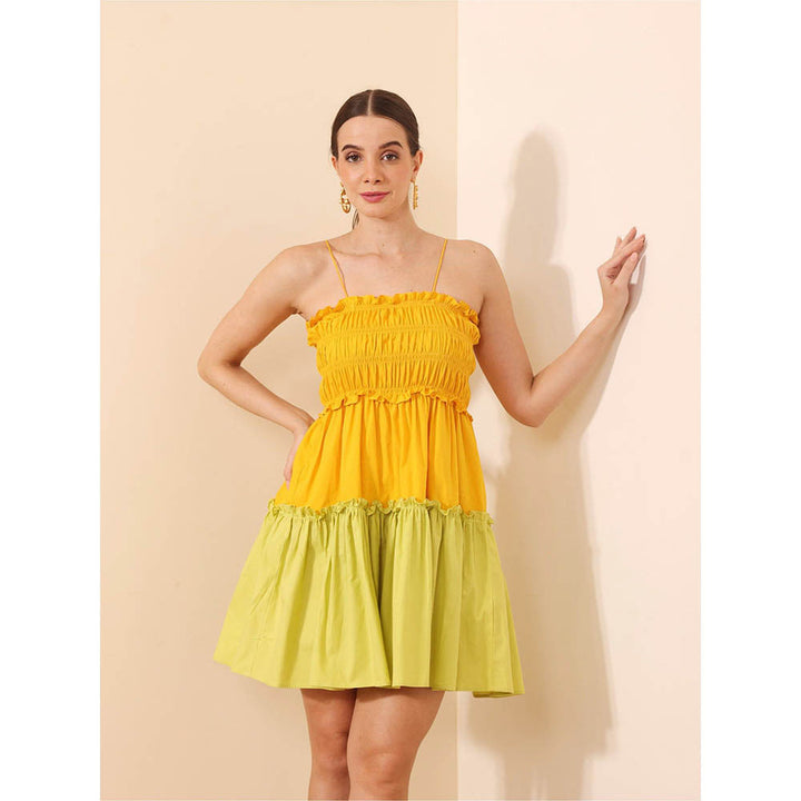 Ashico Dahlia Colorblock Summer Dress