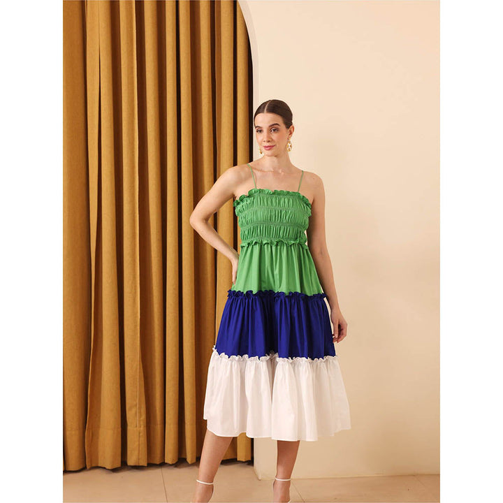 Ashico Athens Colorblock Summer Dress