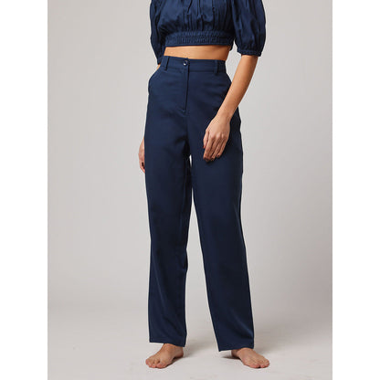 ASHITA FERNANDES Women High Waist Premium Linen Trouser