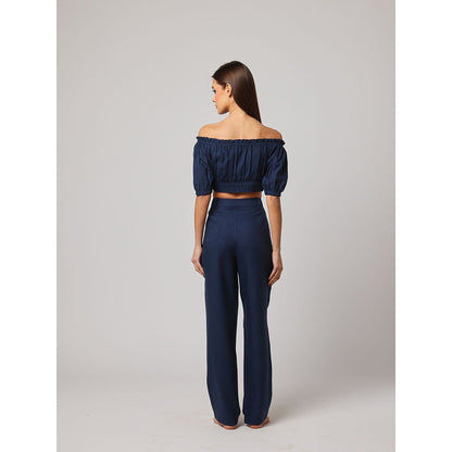 ASHITA FERNANDES Women High Waist Premium Linen Trouser