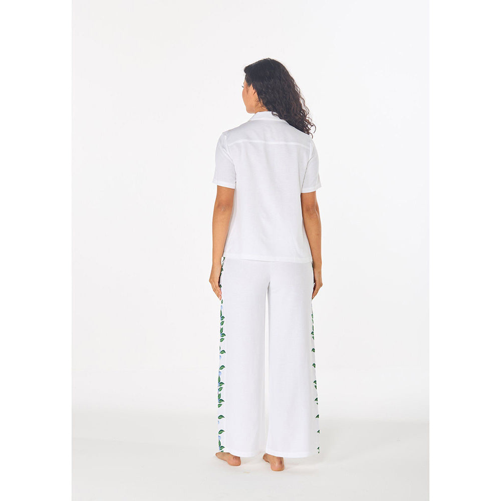 ASHITA FERNANDES White Women White Bell Embroidered Shirt