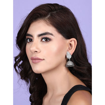 Auraa Trends Elegant Oxidised Jhumki Earrings For women