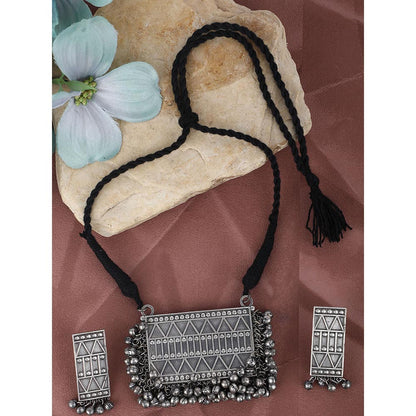 Auraa Trends Oxidised Classic Necklace Set For women