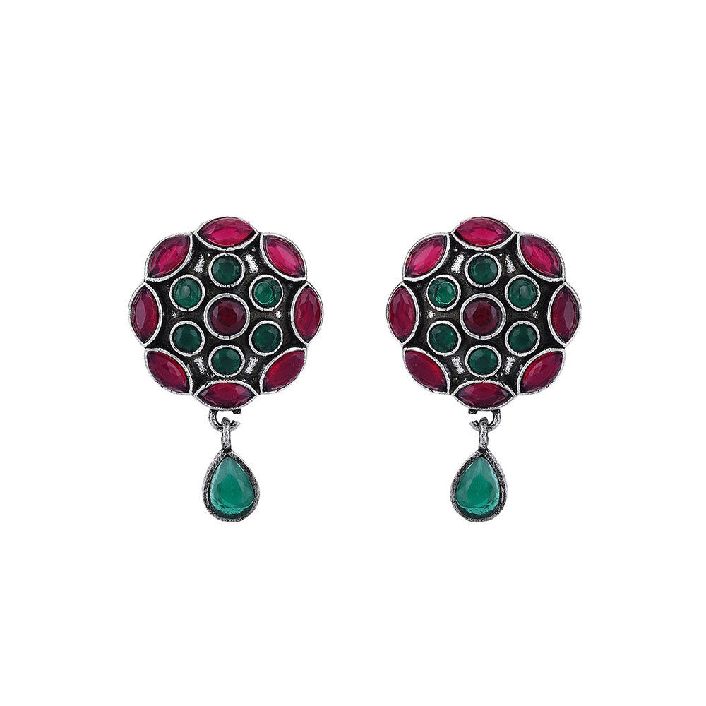 Auraa Trends Elegant Multi-Color Oxidised Earrings For women