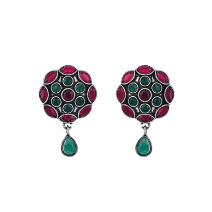 Auraa Trends Elegant Multi-Color Oxidised Earrings For women