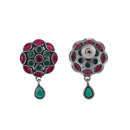 Auraa Trends Elegant Multi-Color Oxidised Earrings For women