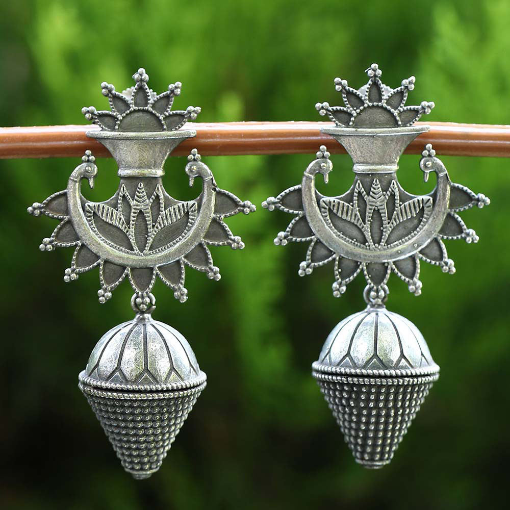 Auraa Trends Classic Oxidised Drop Earrings For women