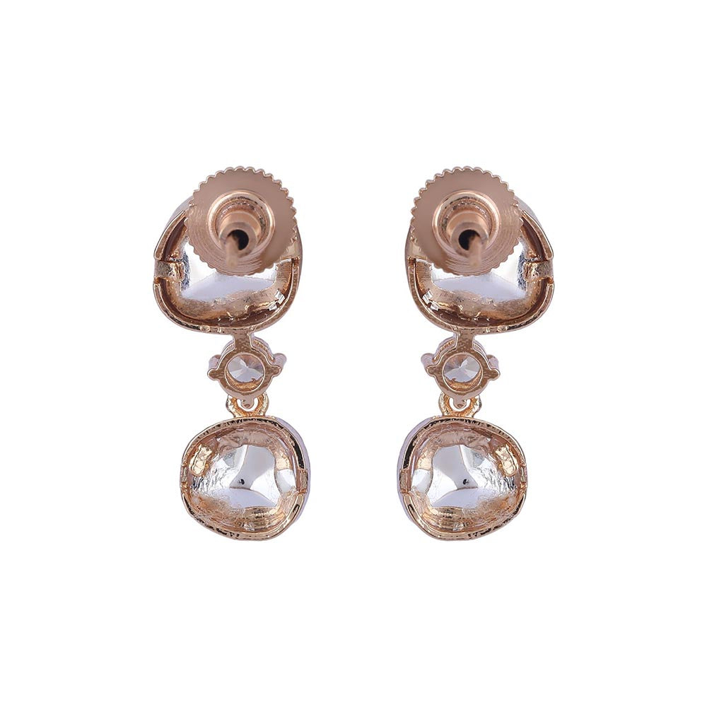 Auraa Trends 22KT Gold Plated Traditional Kundan Necklace Set for women