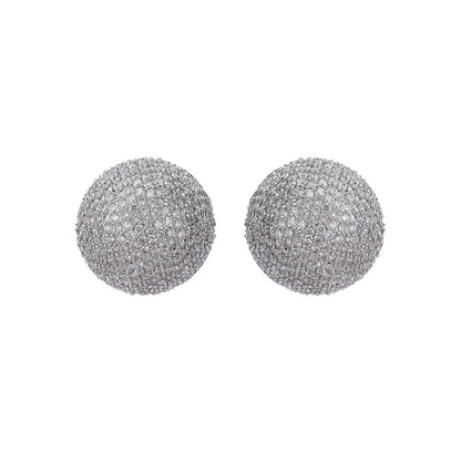 Auraa Trends Circular Stud Earrings Alloy