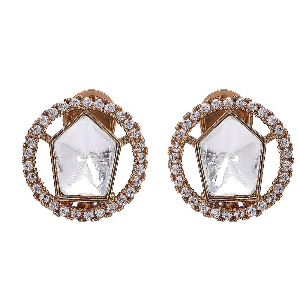 Auraa Trends 22Kt Gold Plated Kundan Jewellery Set