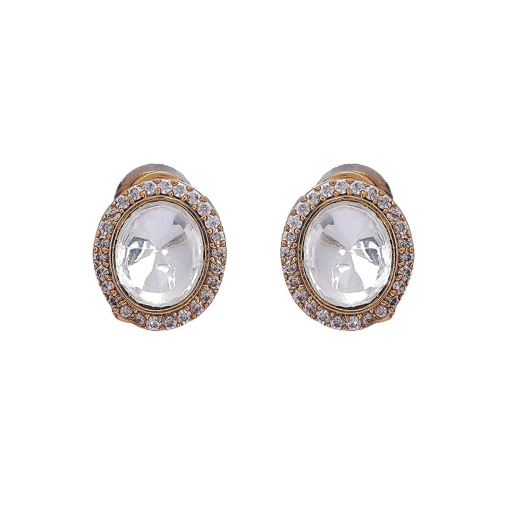 Auraa Trends 22Kt Gold Plated Kundan Jewellery Set For Women