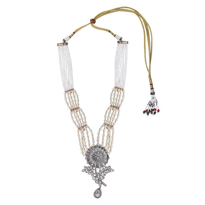 Auraa Trends 22Kt Gold Plated Kundan White Choker Jewellery Set