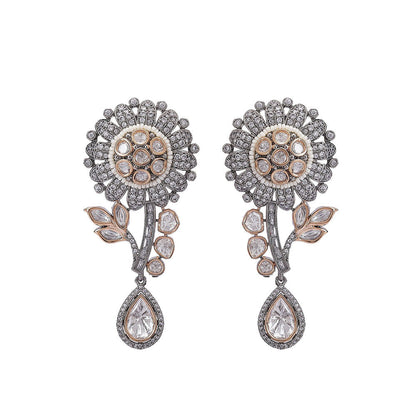 Auraa Trends 22Kt Gold Plated Kundan White Choker Jewellery Set