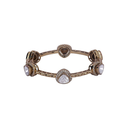Auraa Trends 22Kt Gold Plated Kundan Bangles