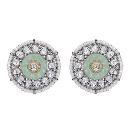 Auraa Trends Gold-Plated Stones & Beads Studded Choker Jewellery Set