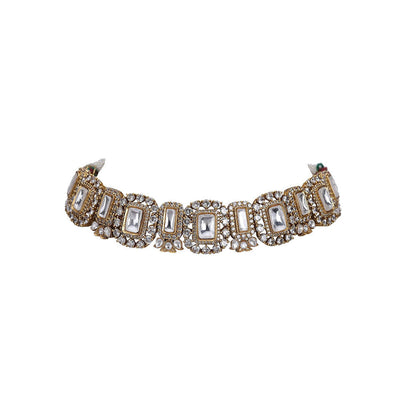 Auraa Trends Gold Tone Polka Jewellery Set