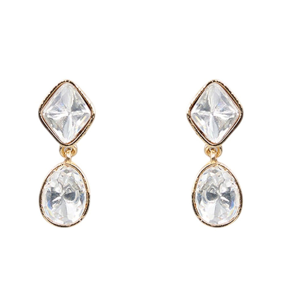 Auraa Trends White Gold Finish Pearl Pendant Necklace & Earrings Set