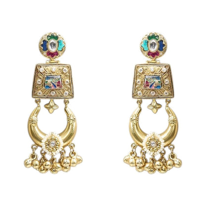 Auraa Trends Traditional Antique Multi-Color Stones Necklace Set