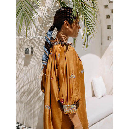 Auruhfy Terra Embroidered Dress