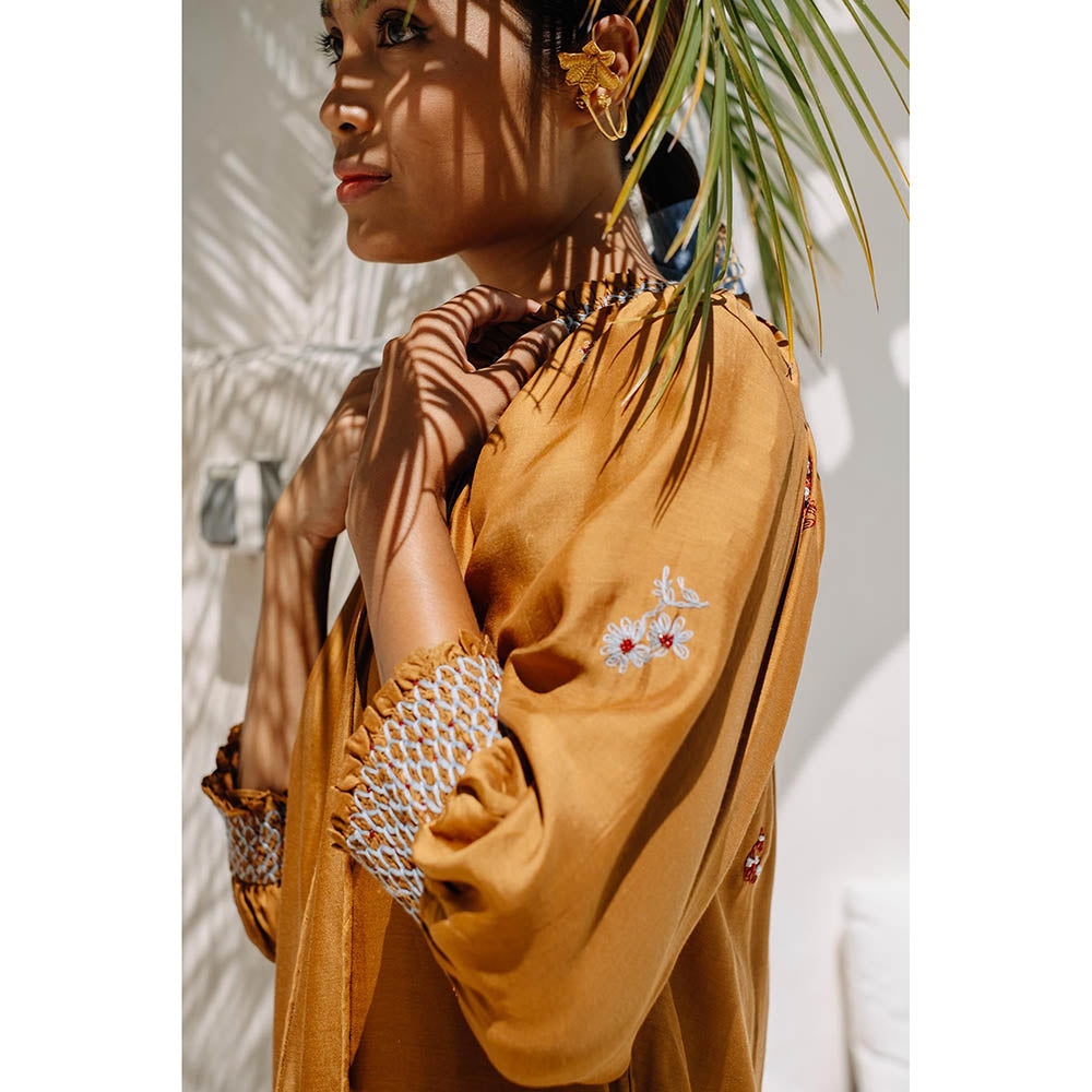 Auruhfy Terra Embroidered Dress