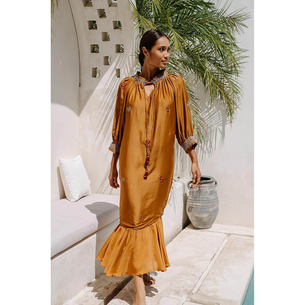 Auruhfy Terra Embroidered Dress