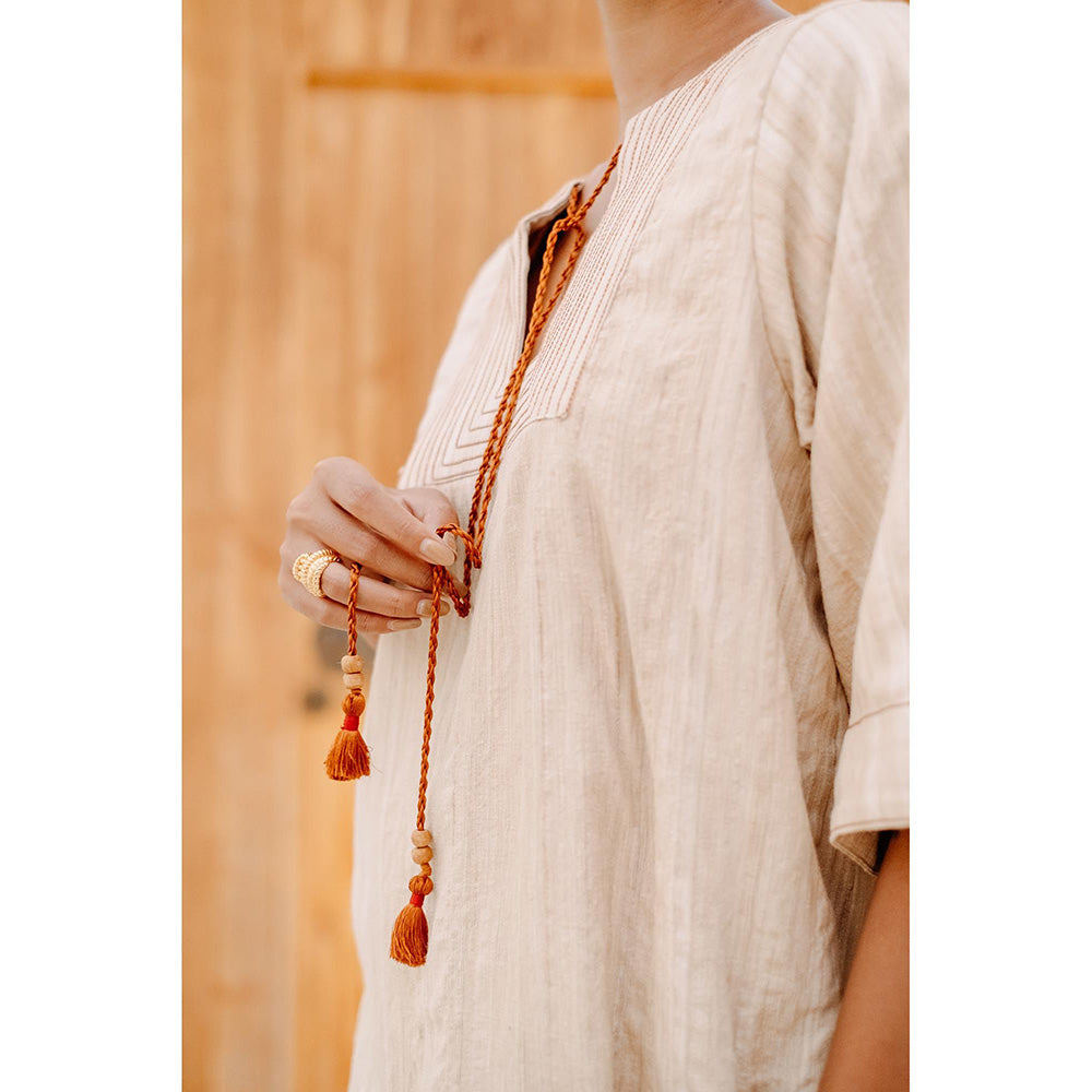 Auruhfy Winds Of Muse Embroidered Dress