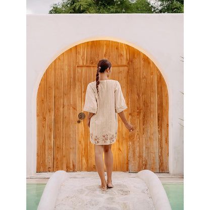 Auruhfy Winds Of Muse Embroidered Dress