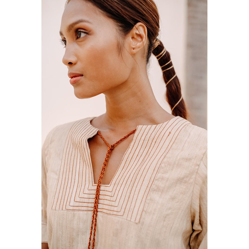 Auruhfy Winds Of Muse Embroidered Dress