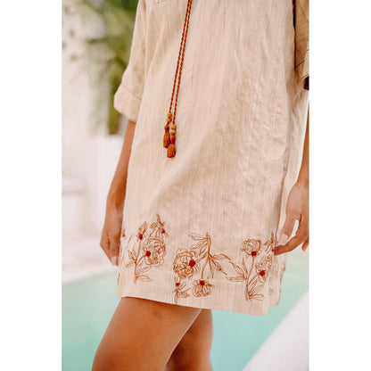 Auruhfy Winds Of Muse Embroidered Dress