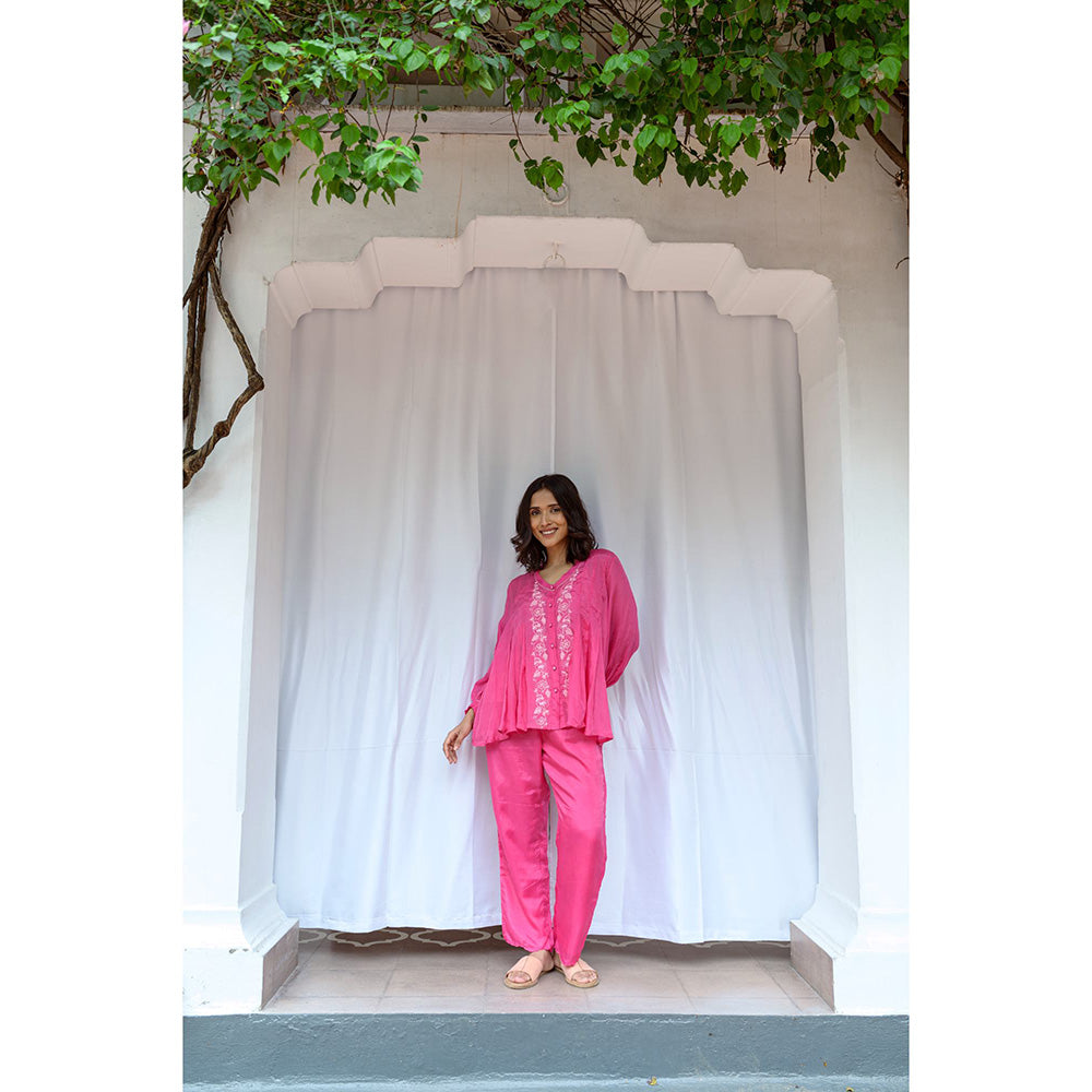 AYAKA Tully Pink Pleated Top