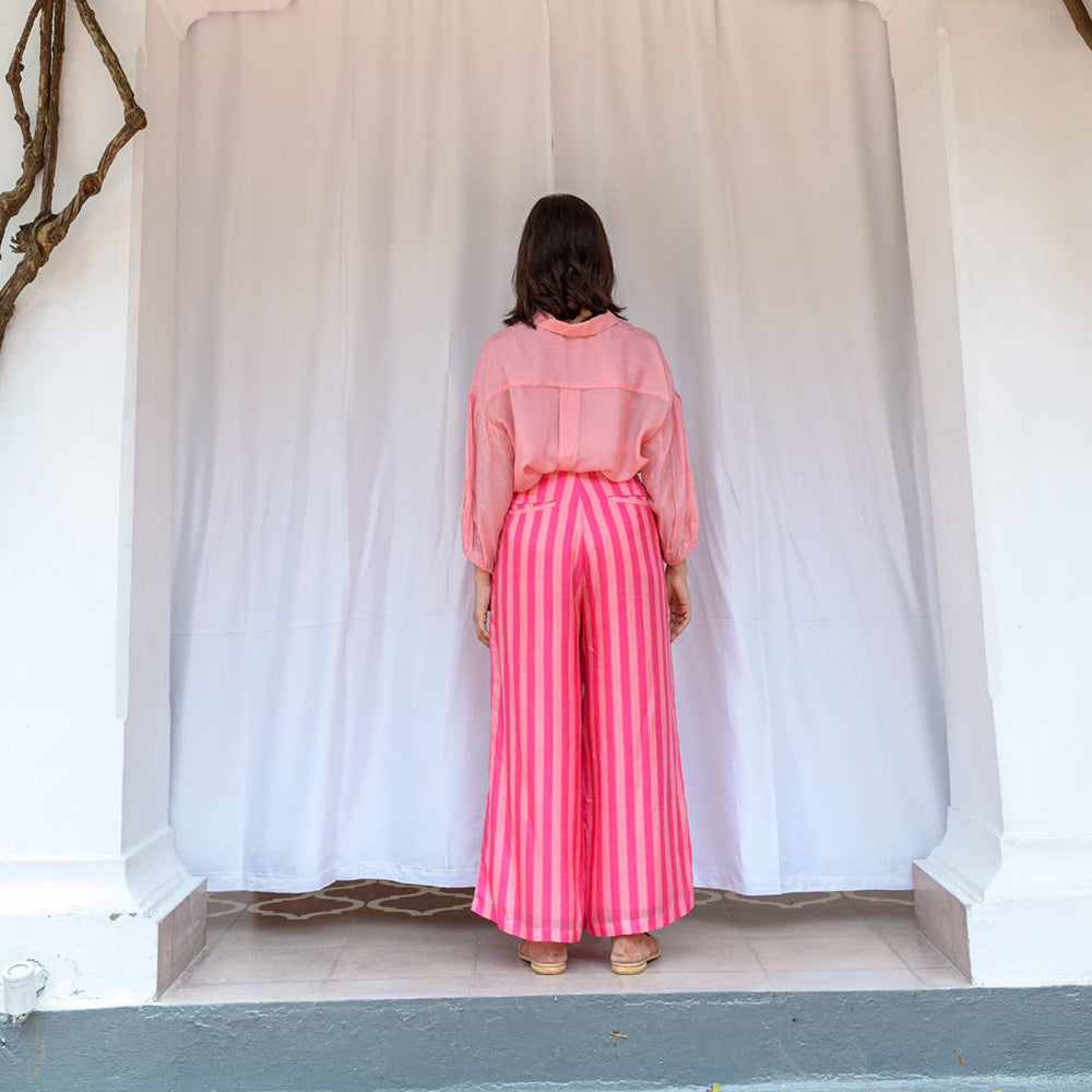 AYAKA Gwen Pink Oversized Shirt (Set of 2)