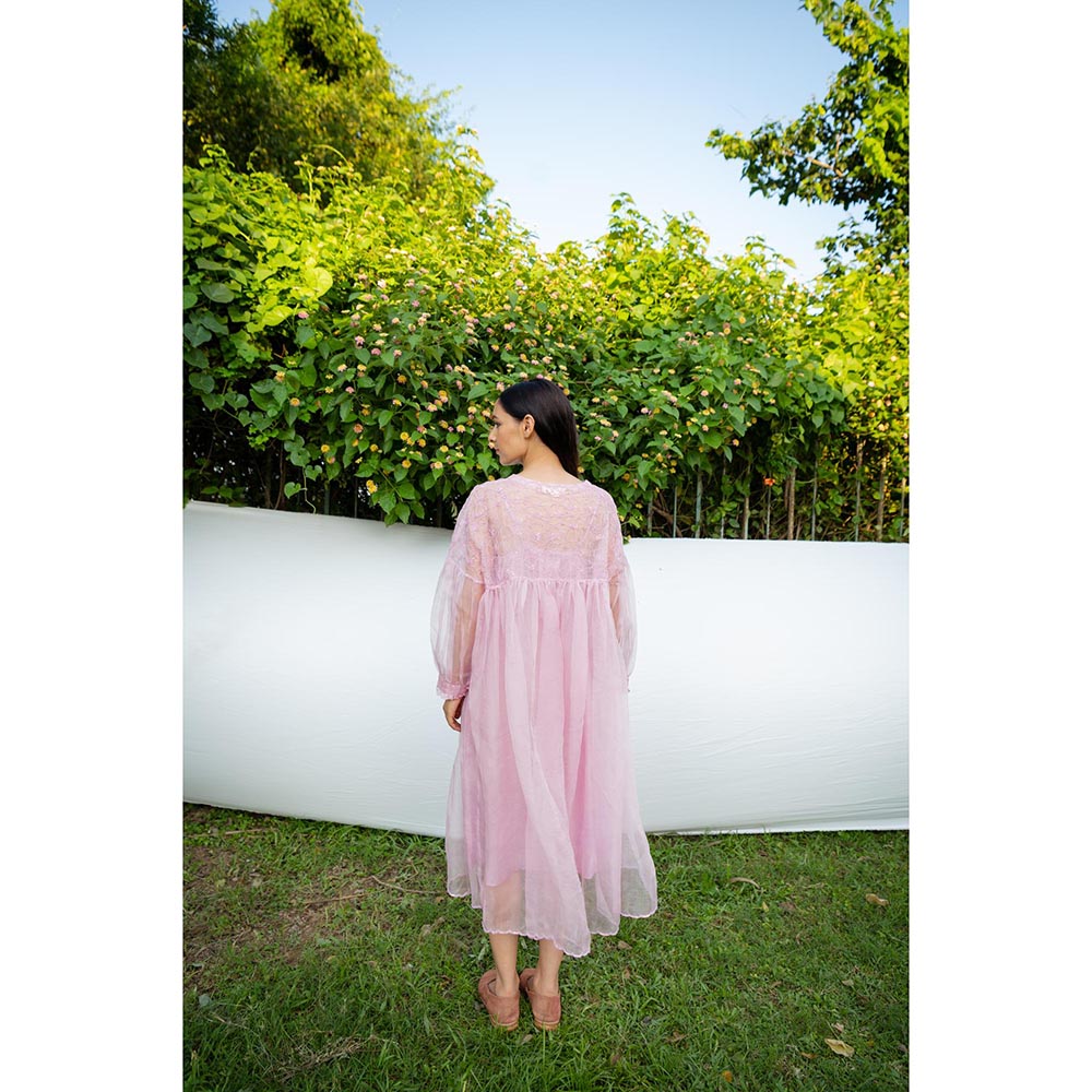 AYAKA Mel Lilac Gathered Kurta (Set of 2)