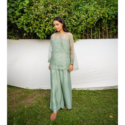 AYAKA Hope Green Applique Top (Set of 2)