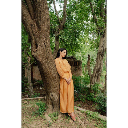 AYAKA Hope Mustard Applique Top (Set of 2)