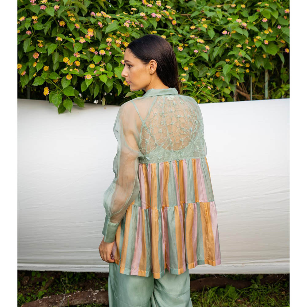 AYAKA Claire Green Tiered Top (Set of 2)